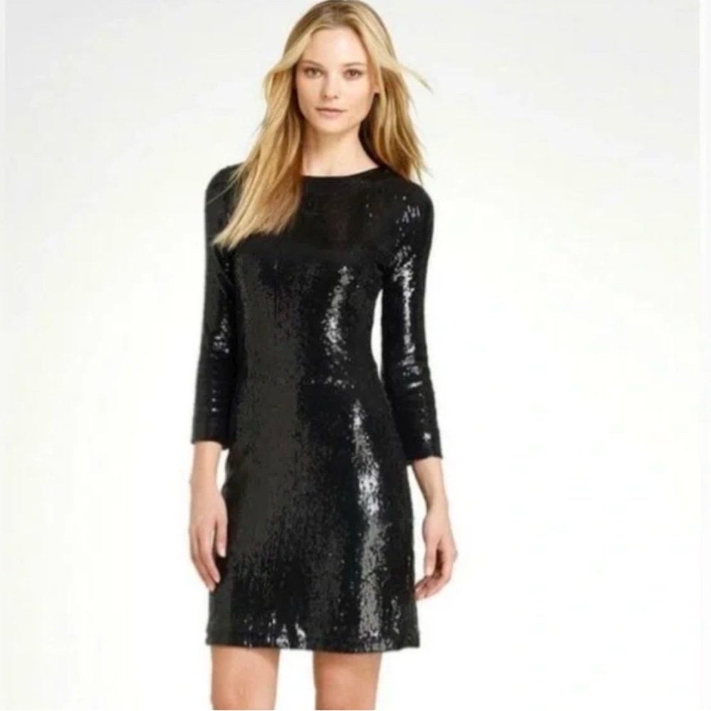 Tory Burch Black Sequin Dress
